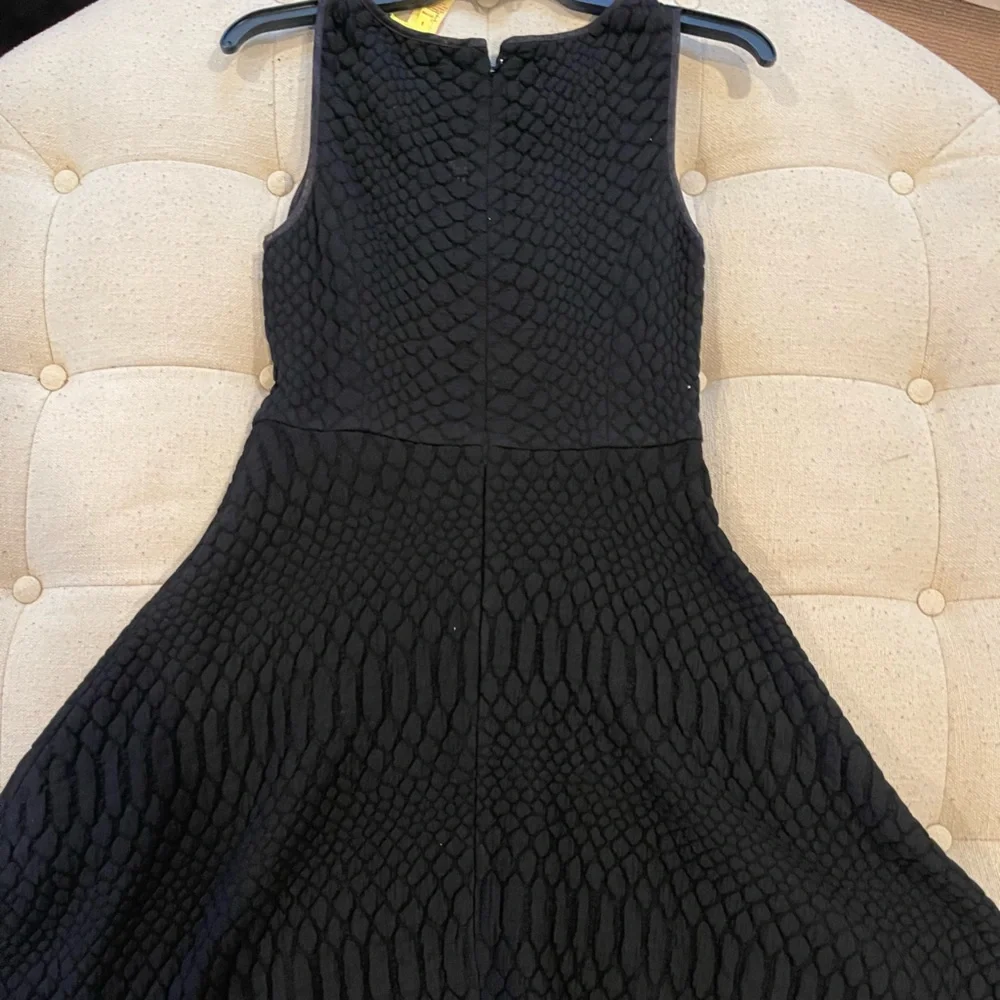 Catherine Malandrino black textured sleeveless A-line dress - Picture 11 of 11